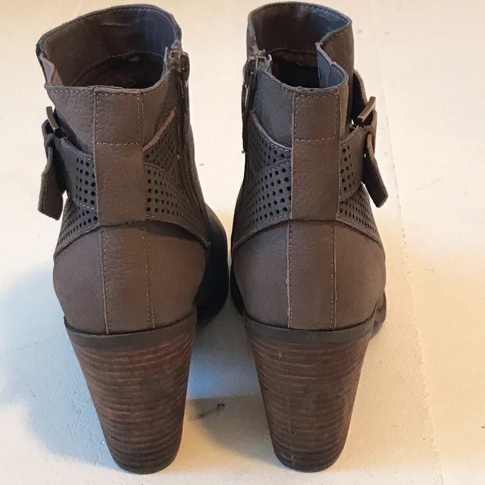 Crown Vintage Perania Leather Boot Brown Taupe Size10 - Picture 7 of 12